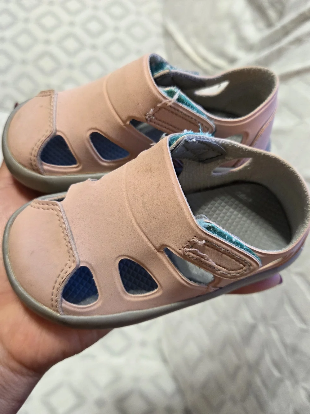 Kids Pink Closed-Toe Sandals - Unbranded
